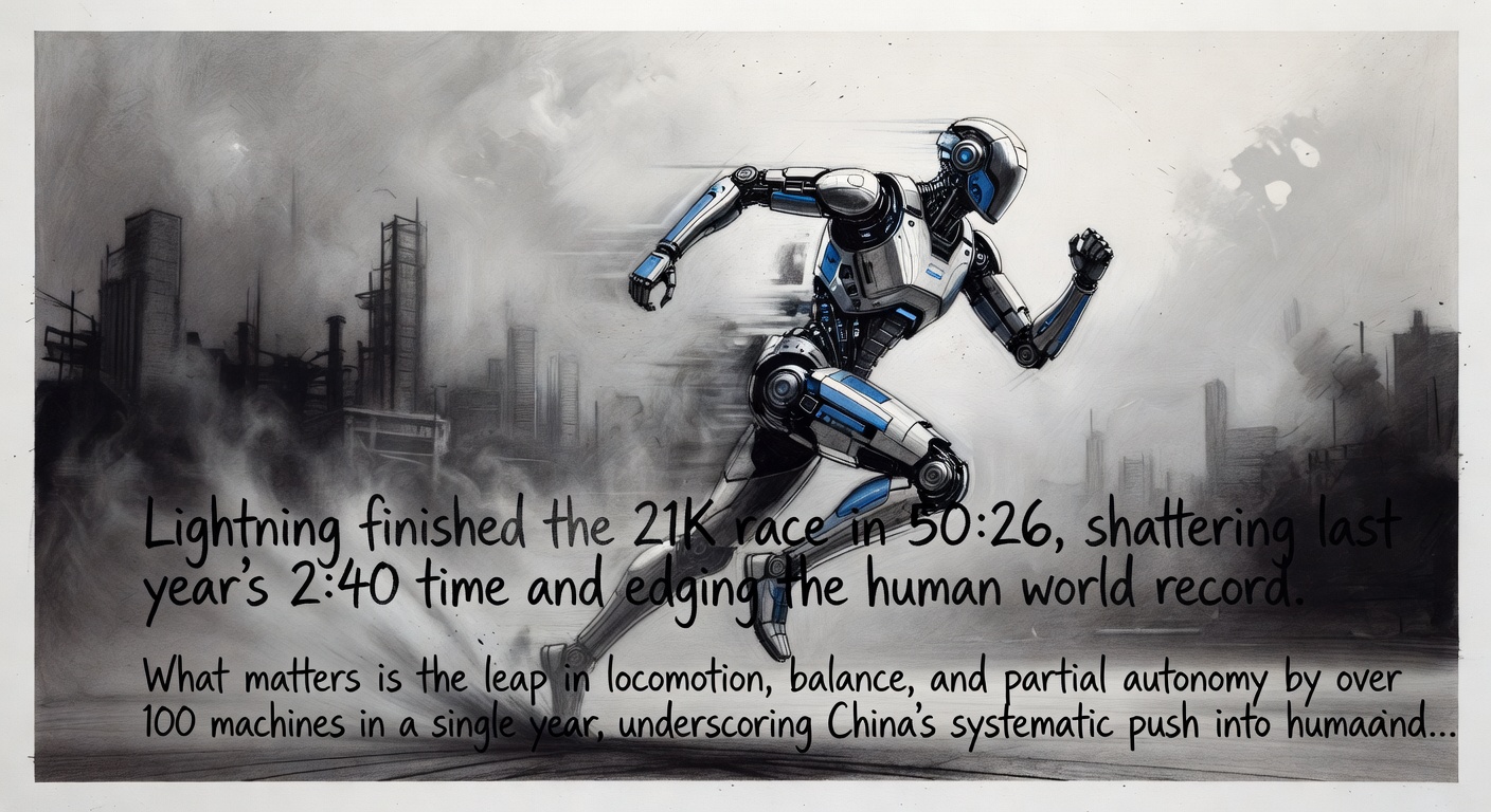 Robots Crush Human Records in Beijing Half-Marathon