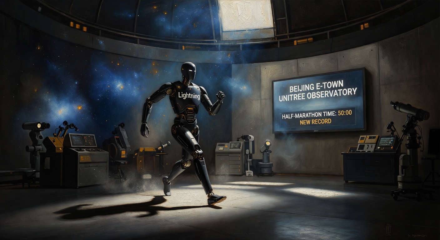 Robots Outrun Humans in Beijing Half-Marathon