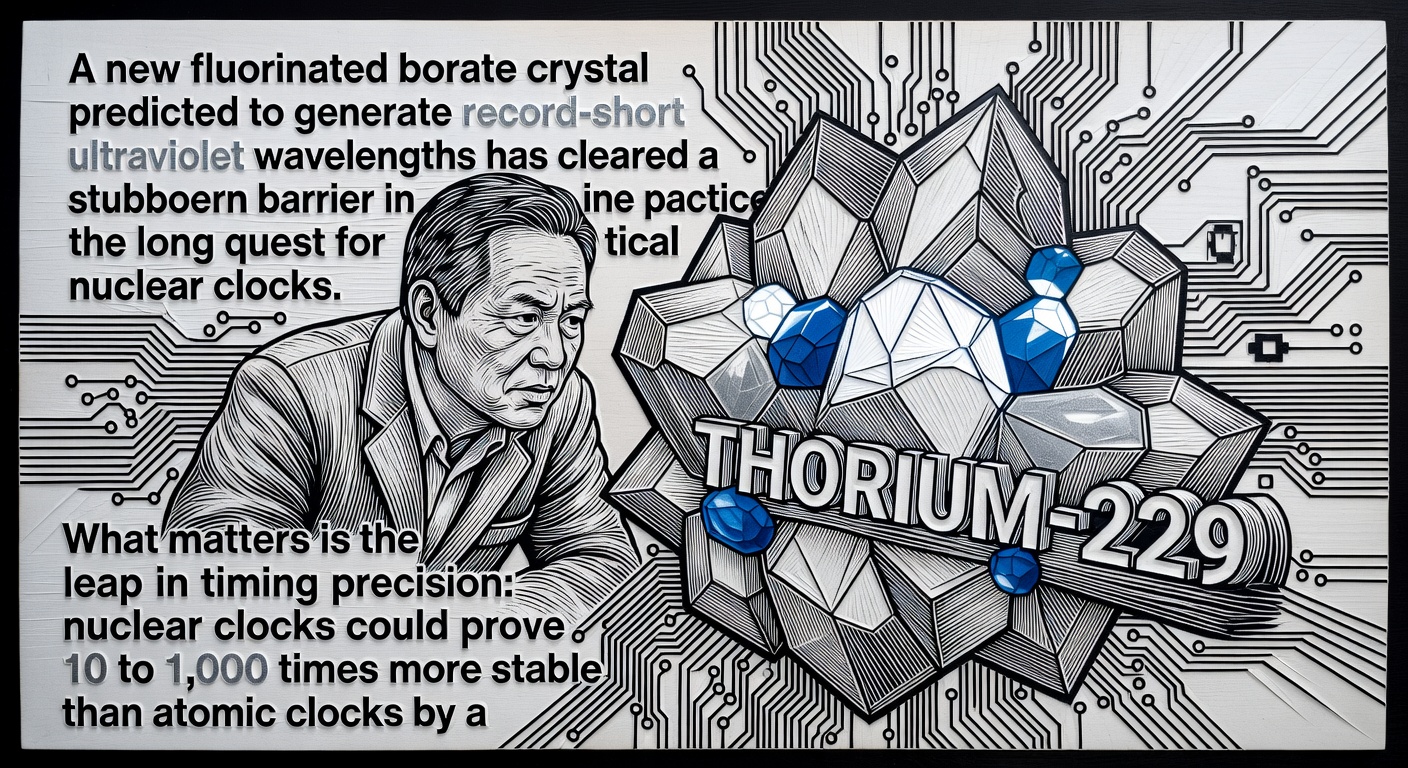 Crystal Design Advances Nuclear Clock Pursuit