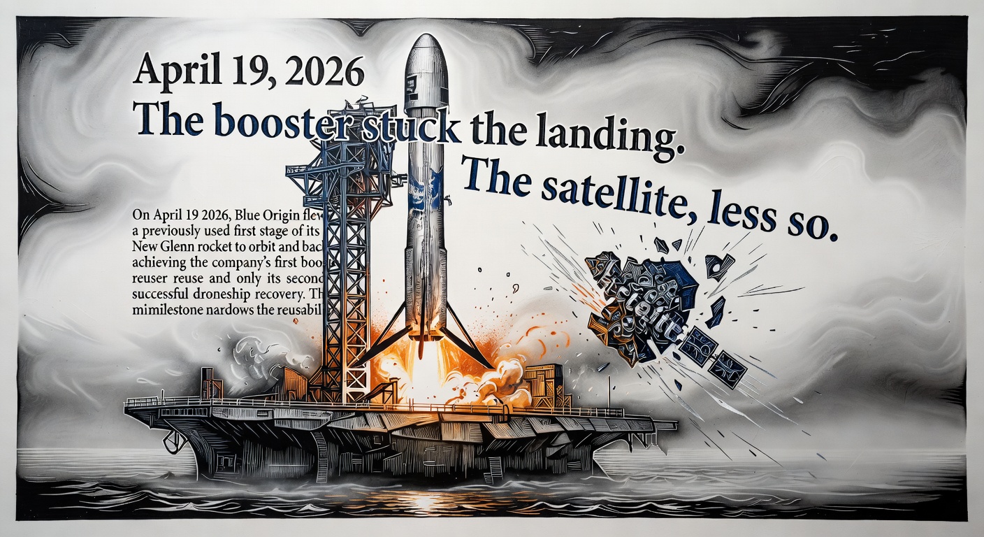 Blue Origin Lands First Reused New Glenn Booster